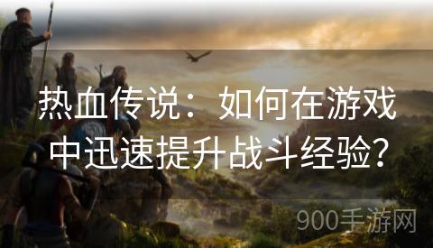 热血传说：如何在游戏中迅速提升战斗经验？