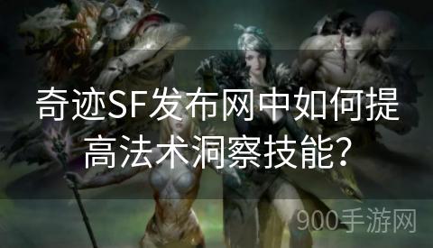 奇迹SF发布网中如何提高法术洞察技能？