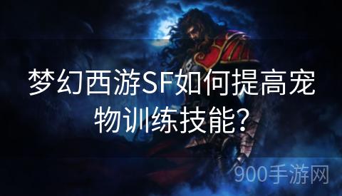 梦幻西游SF如何提高宠物训练技能？